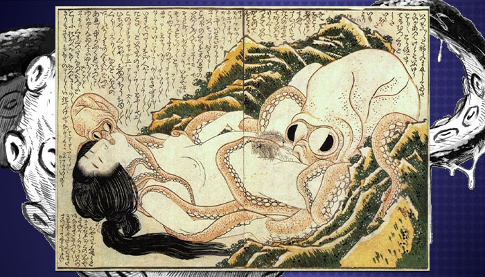 The Dream of the Fisherman’s Wife by Hokusai (1814)
