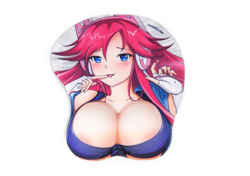 Nutaku-Tan oppai mousepad, a popular merchandise